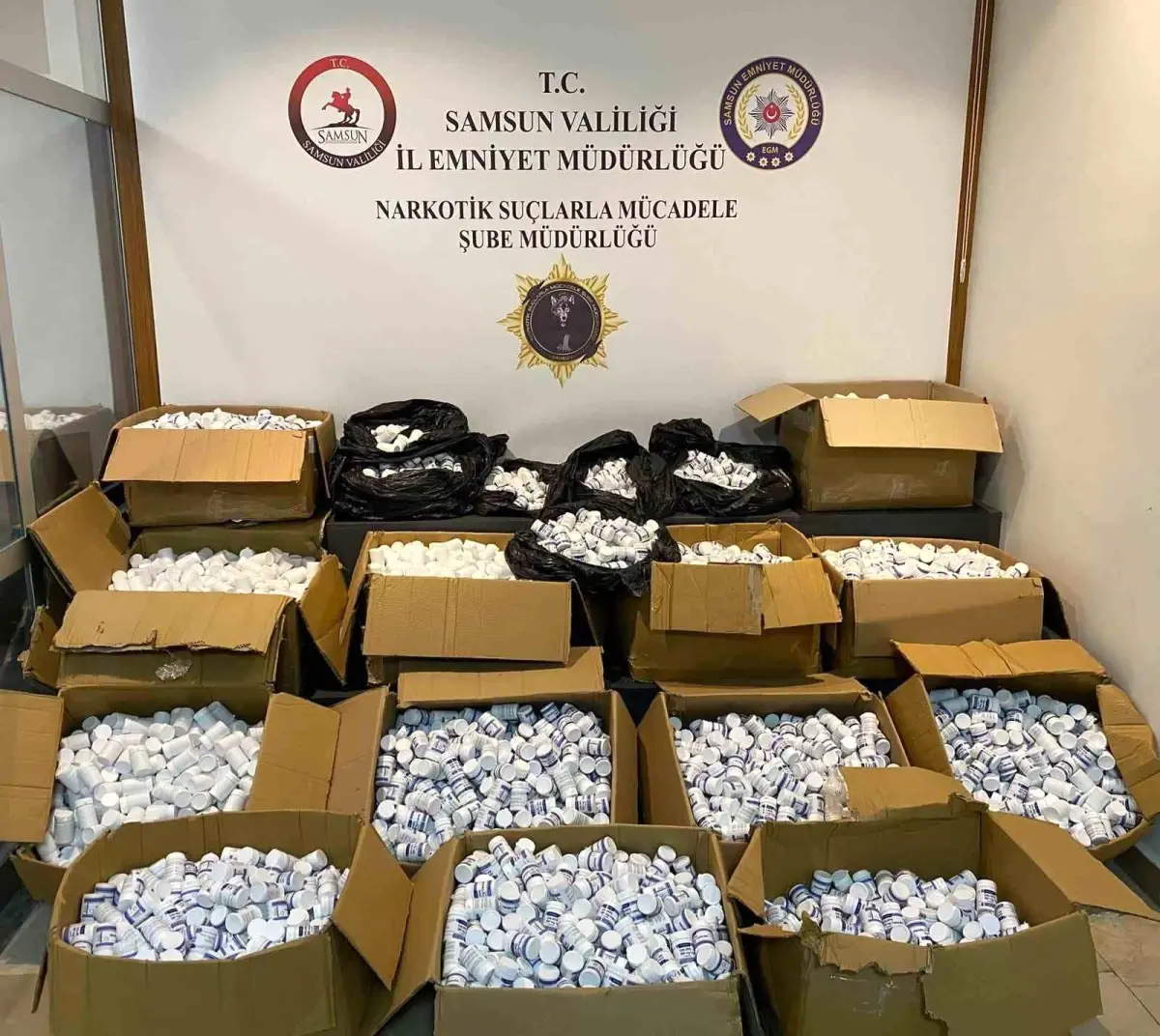 Samsun’da 350 Bin Uyuşturucu Hap Ele Geçirildi