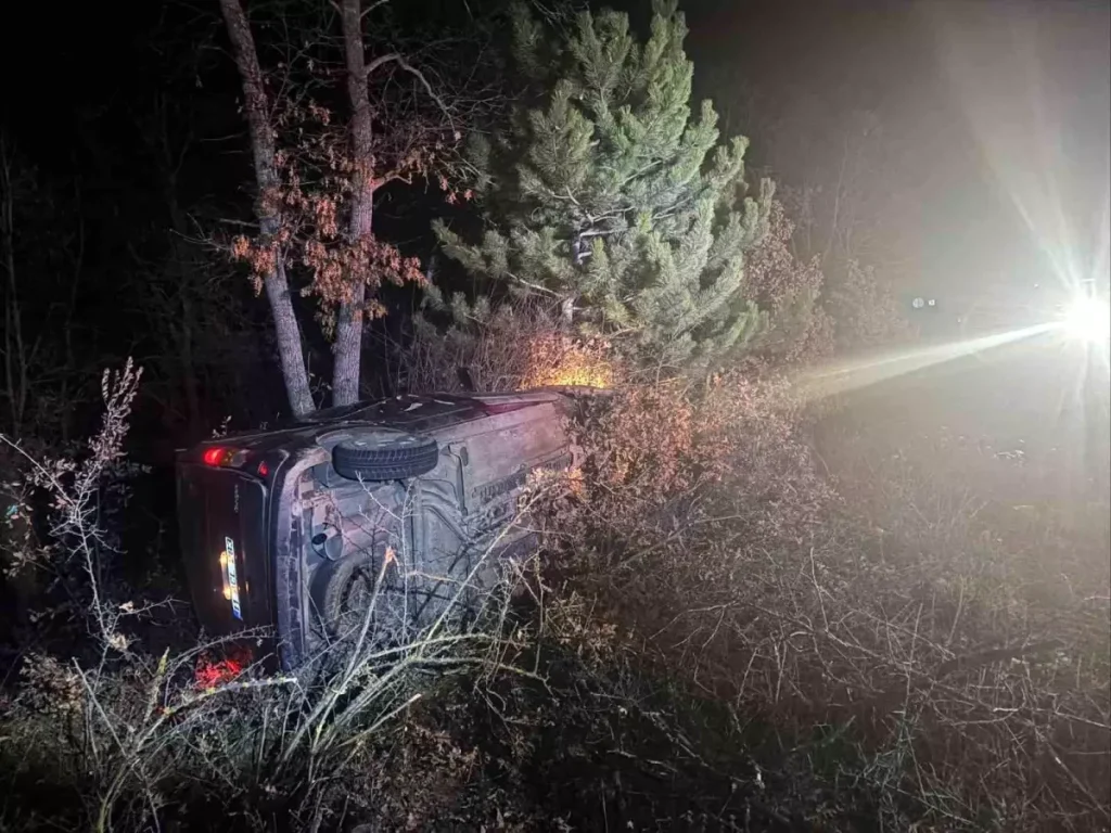 Bilecik’te Şarampole Uçan Otomobil Kazası: 2 Yaralı