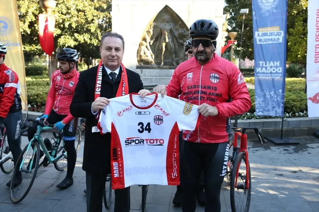 İstanbul’dan Kars’a Uzanan Anma Bisiklet Turu Samsun’da Duygu Dolu Bir Duruşla Devam Ediyor