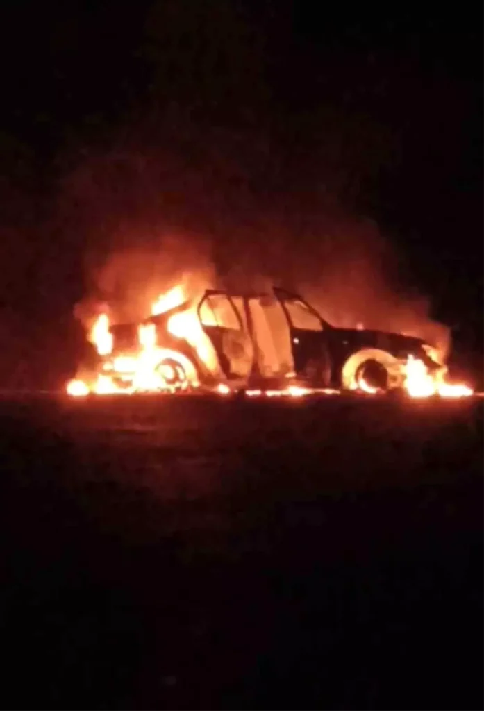 Adıyaman’da Otomobil Yangını