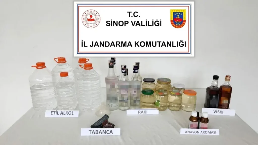 Sinop’ta Kaçak İçi ve Silah Operasyonu