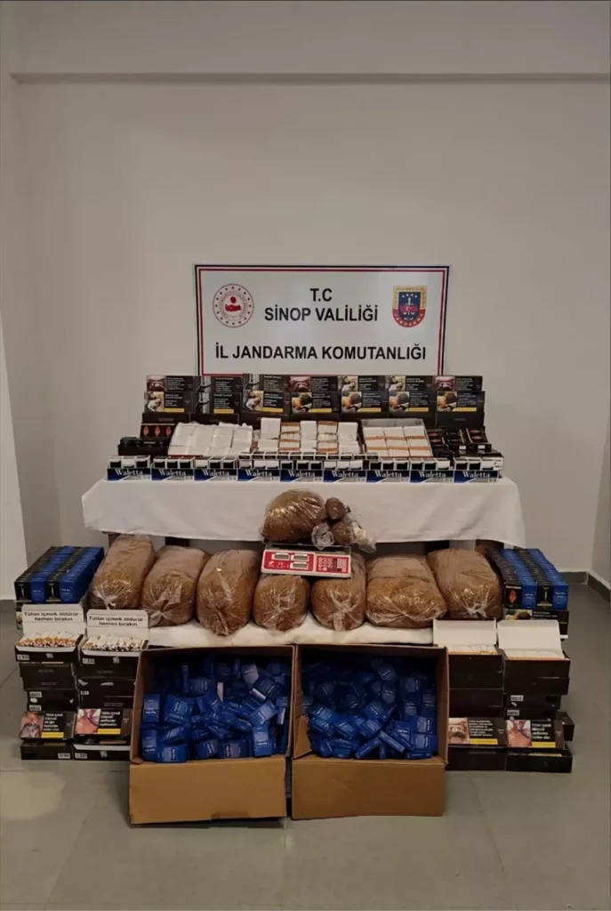 Sinop’ta Gerze’de Dev Kaçak Sigara Operasyonu!