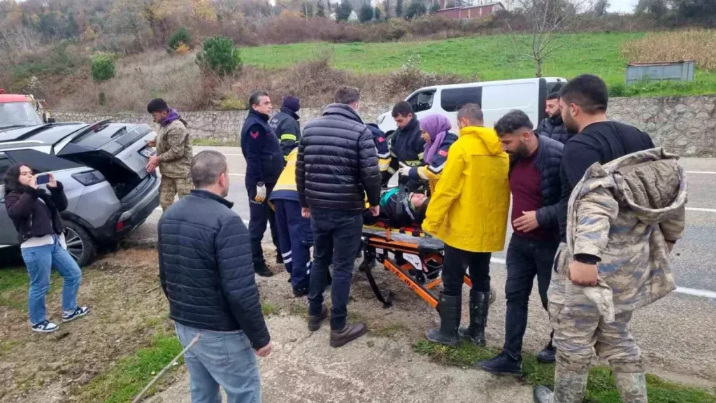 Sinop’ta Trafik Kazası: 1 Yaralı
