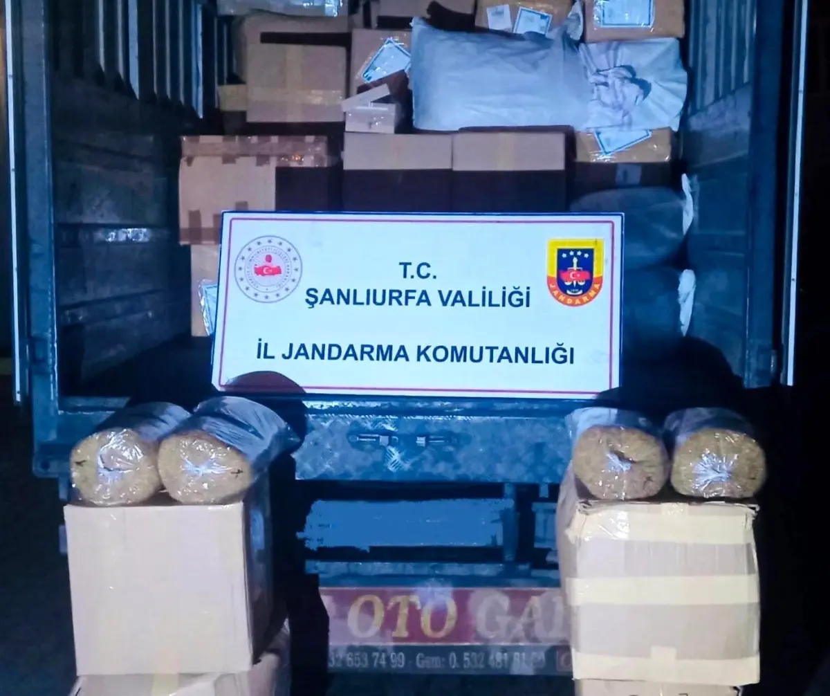 Şanlıurfa’da 3 Ton Kaçak Tütün Ele Geçirildi
