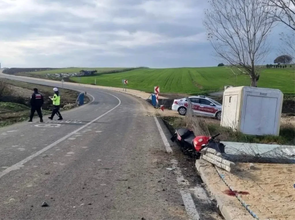 Tekirdağ’da Motosiklet Kazası: 1 Ölü, 1 Yaralı