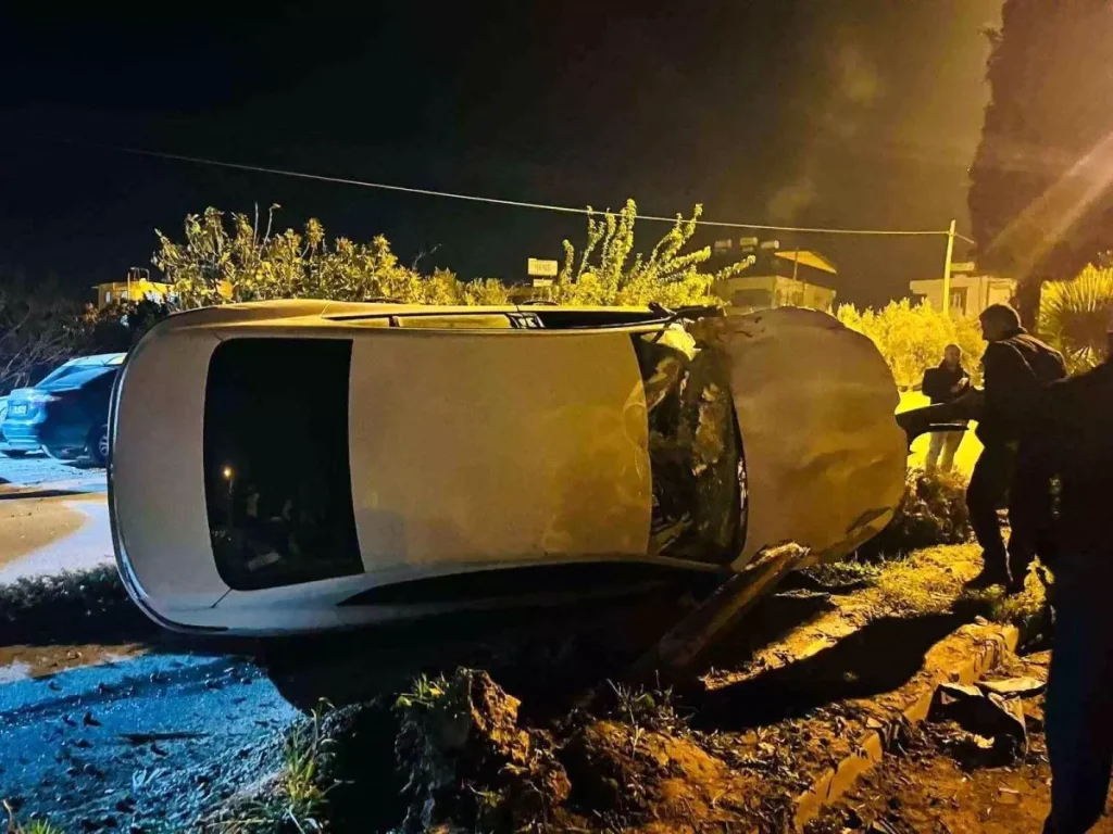 Hatay’da Otomobil Takla Attı