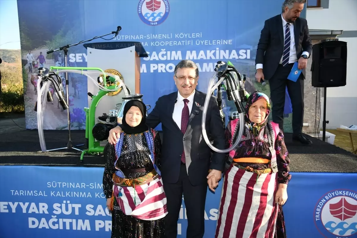 Trabzon’da 40 Çiftçiye Süt Sağım Makinesi Hibe Edildi