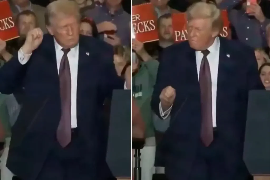 Trump’ın Kuzey Carolina’daki Noel Dansı Viral Oldu