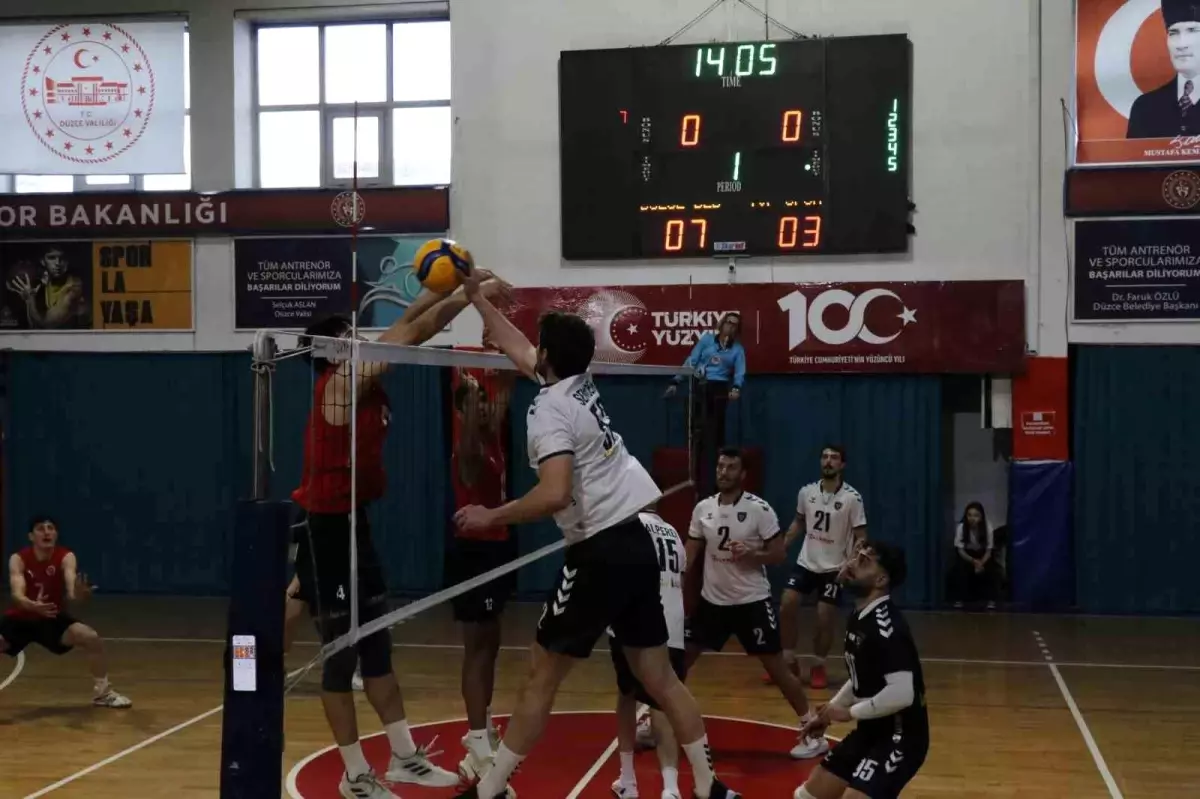 Düzce Belediyesi Spor Akademisi, TVF Spor Lisesi’ni Karar Setinde 3-2 Yenerek Büyük Bir Galibiyet Aldı