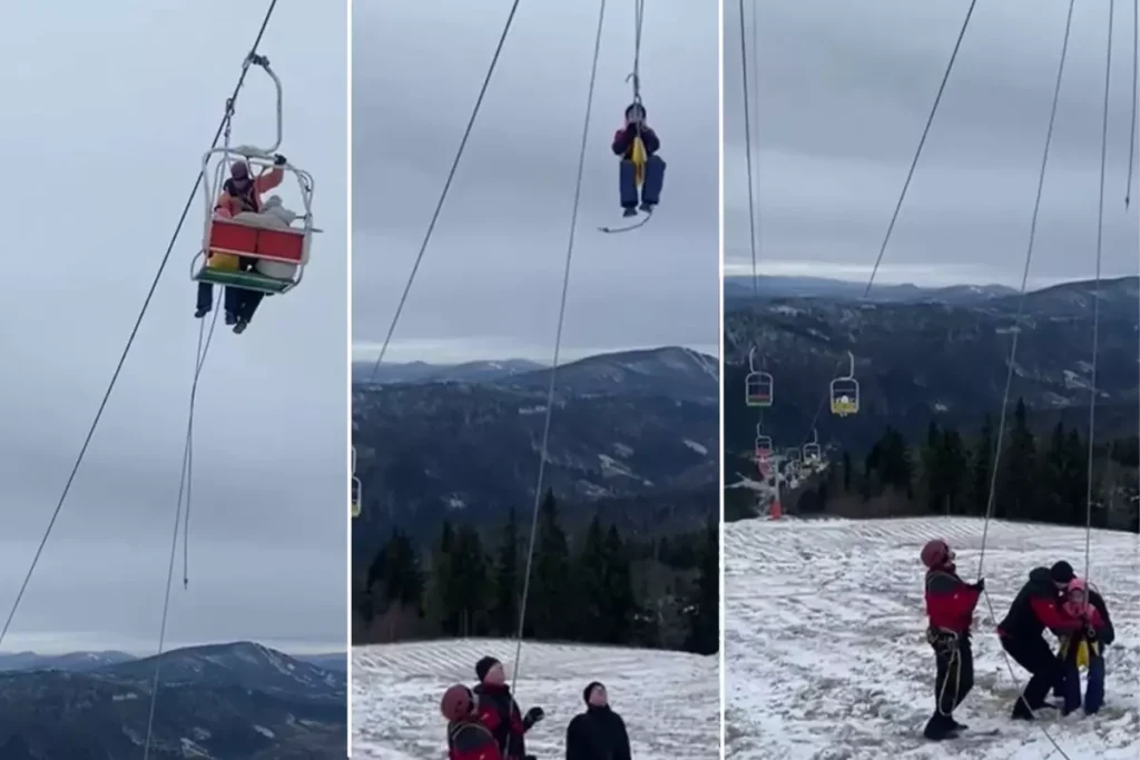 Ukrayna’da Telesiyejde Mahsur Kalan 78 Kişi Başarıyla Kurtarıldı
