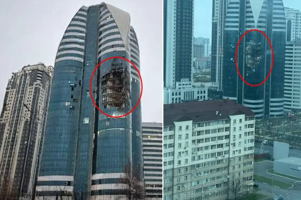 Ülkenin Başkenti Alarm Sesleriyle Yıkıldı! Gökdelen Dronlarla Vuruldu