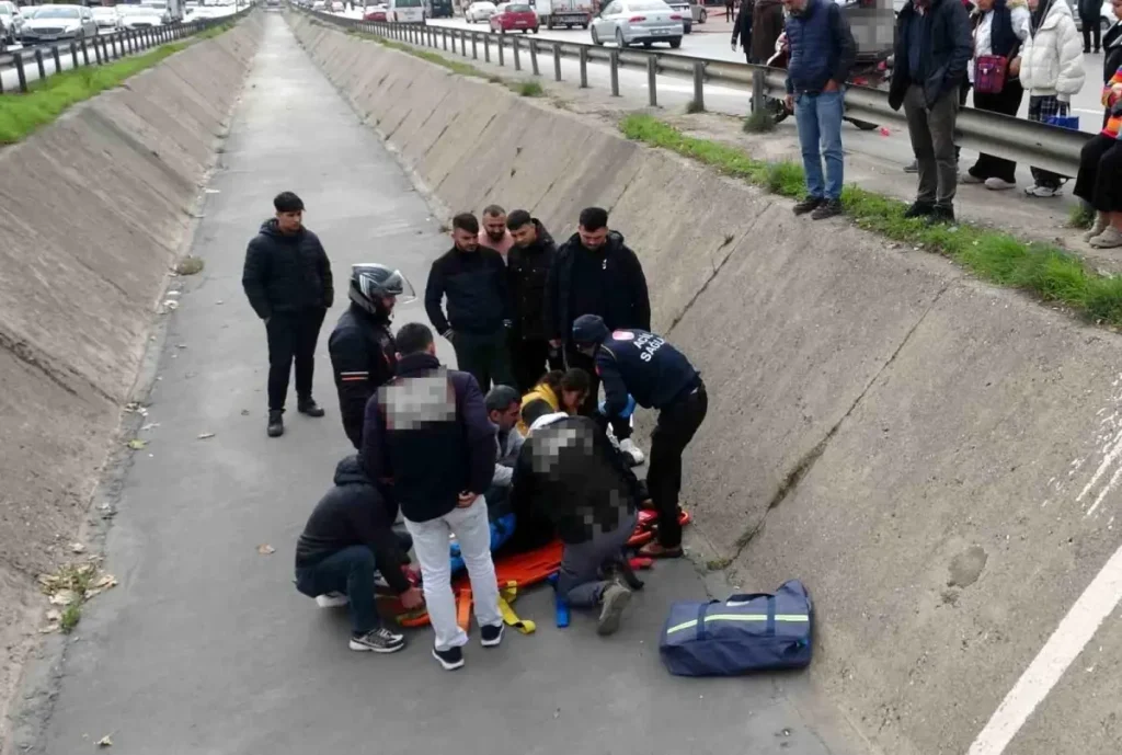 Antalya’da Motosikletli Genç Kanalda