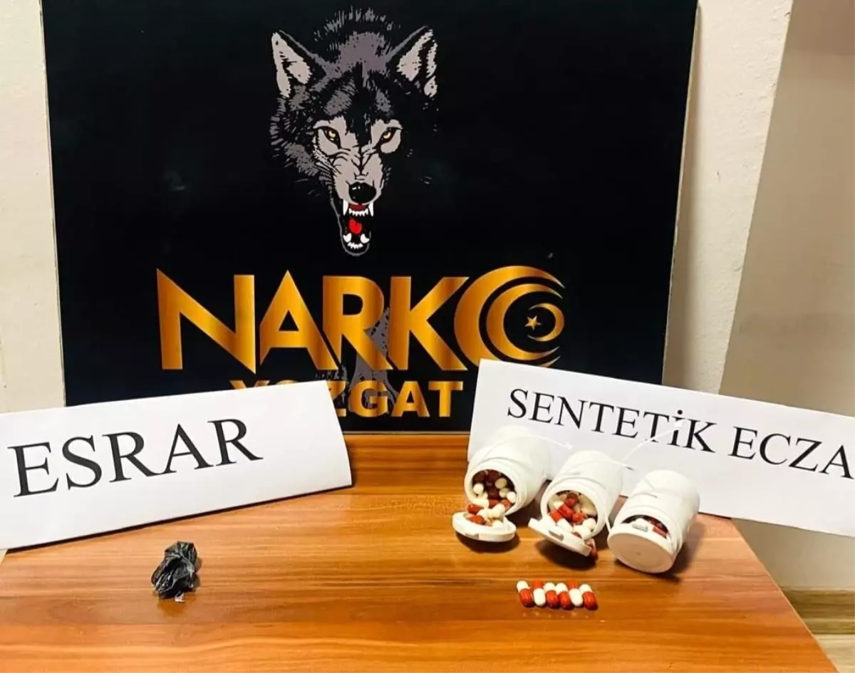 Yerköy’de Uyuşturucu Operasyonu: 165 Sentetik Ecza ve Esrar Ele Geçirildi
