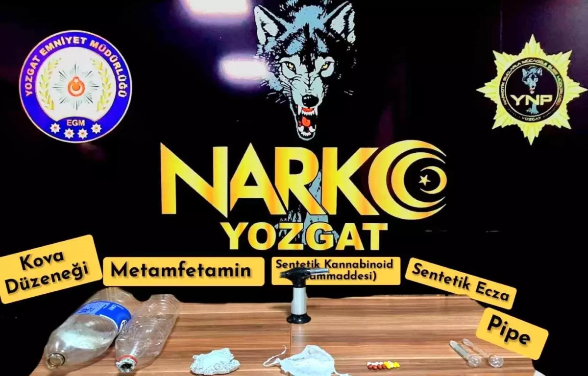 Yozgat’ta Narkotik Operasyonu: Metamfetamin ve Sentetik Kannabinoid Ele Geçirildi