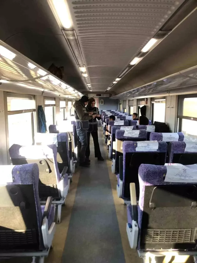 Yerköy’de Güney Ekspres Trenine Güvenlik Uygulaması