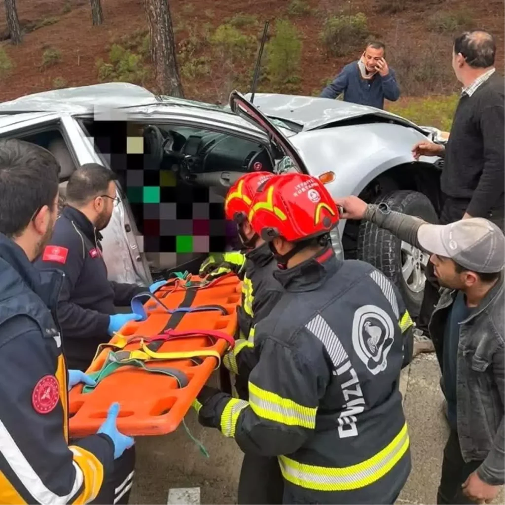 Denizli’de Trafik Kazası: 1 Ölü, 1 Yaralı