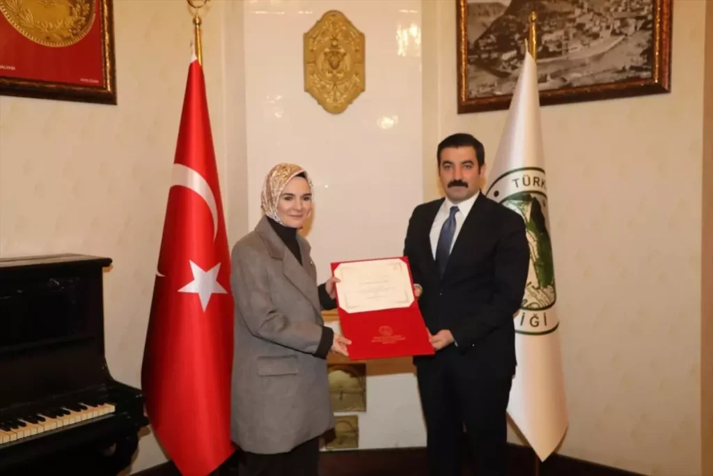 Huzurlu Aile Projesi’ne Teşekkür Belgesi