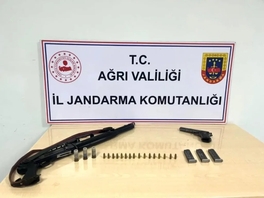 Diyadin’de Ruhsatsız Silah ve Fişek Operasyonu