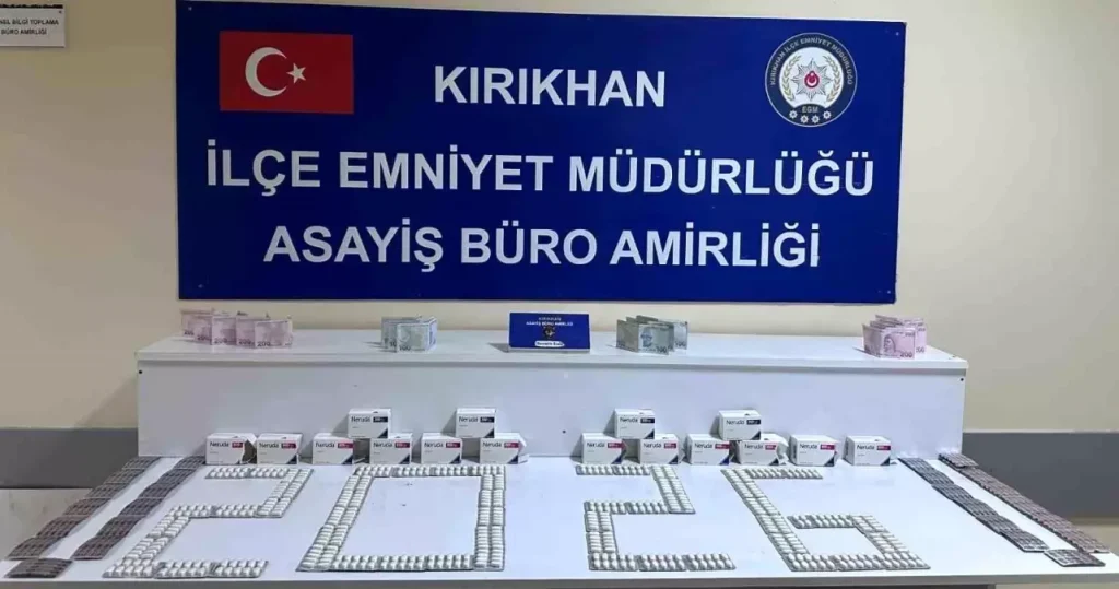 Kırıkhan’da Uyuşturucu Operasyonu: 811 Hap Ele Geçirildi