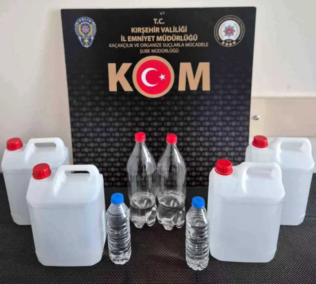 Kırşehir’de Sahte Alkol Operasyonu: 1 Gözaltı