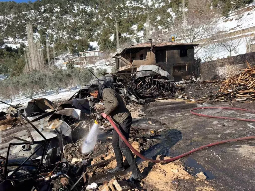 Osmaniye’de Hızar Atölyesinde Yangın