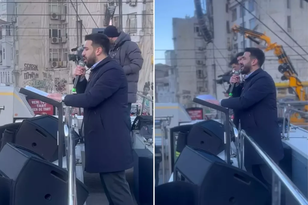 TÜGVA Başkanı Beşinci, Galata’da Filistin için toplanan kalabalığa seslendi: Size ahdimiz olsun ki…