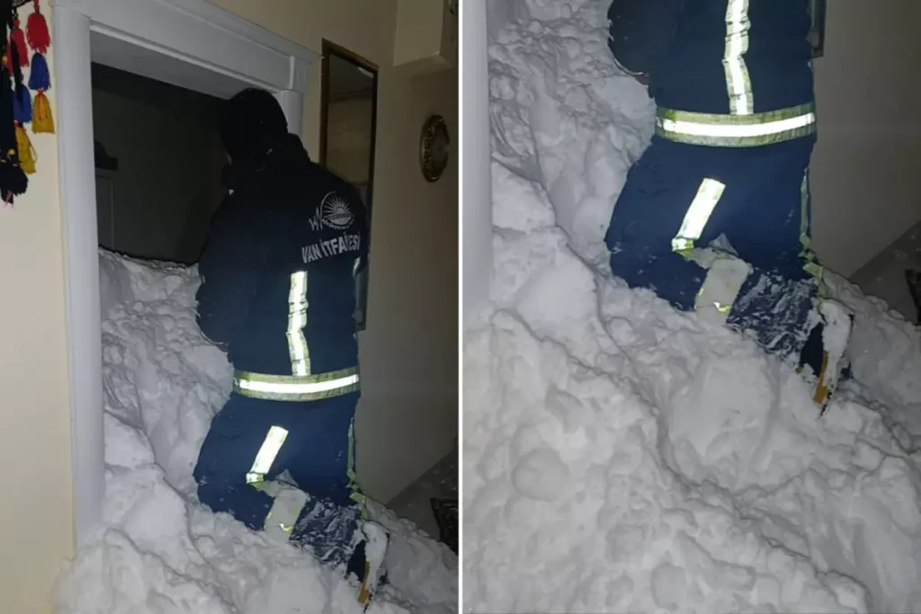 Van’da 2 mahalleye çığ düştü! Kar altında kalan kadından acı haber geldi